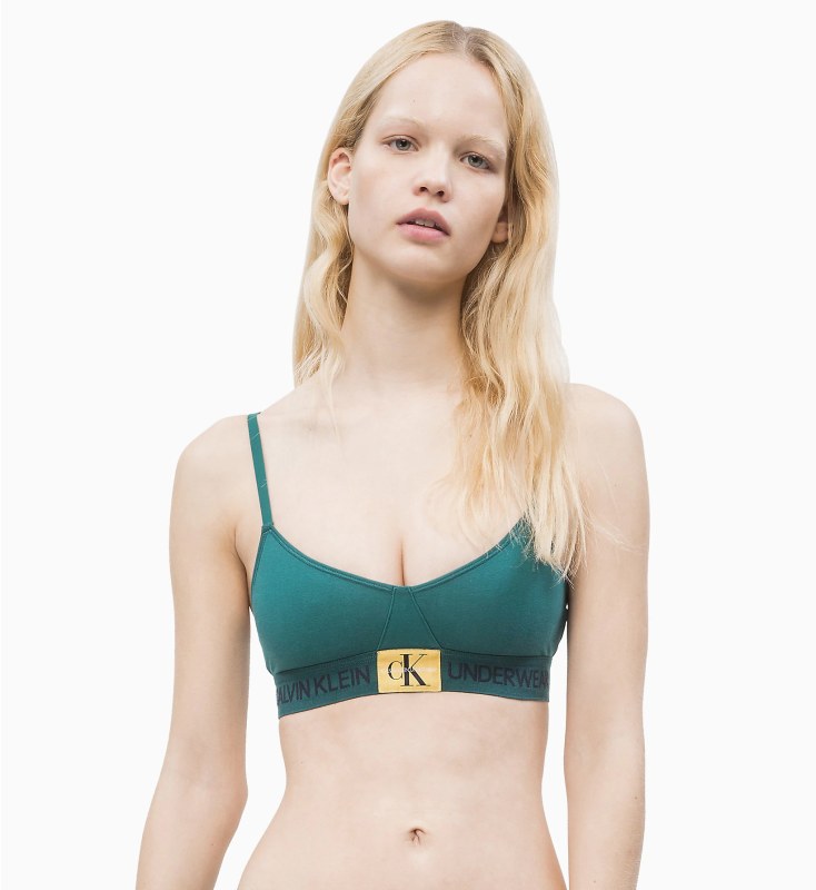 Podprsenka bez kostice model 7784548 zelená - Calvin Klein - Doplňky čepice, rukavice a šály