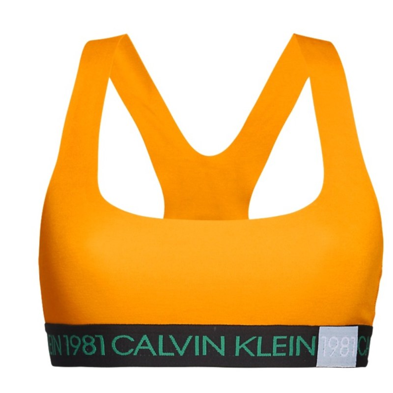 Sportovní podprsenka model 14653314 oranžová - Calvin Klein - Doplňky čepice, rukavice a šály