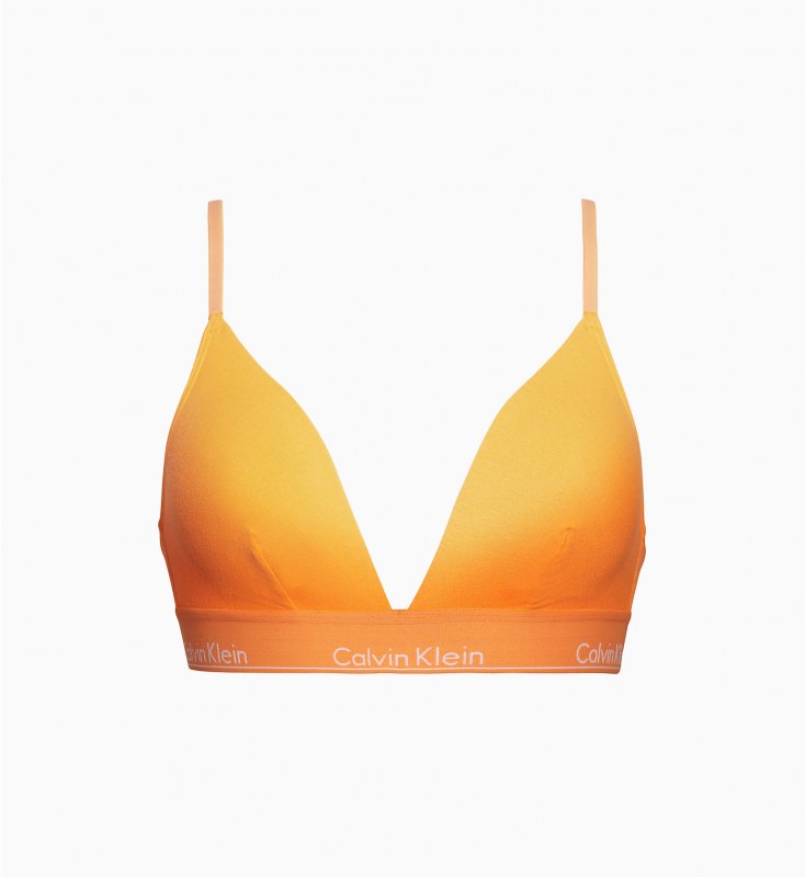 Podprsenka bez kostice model 7859775 oranžová - Calvin Klein - Doplňky čepice, rukavice a šály