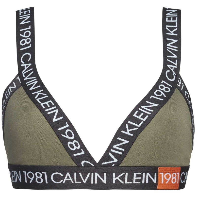 Podprsenka bez kostice model 8049257 khaki - Calvin Klein - Doplňky čepice, rukavice a šály