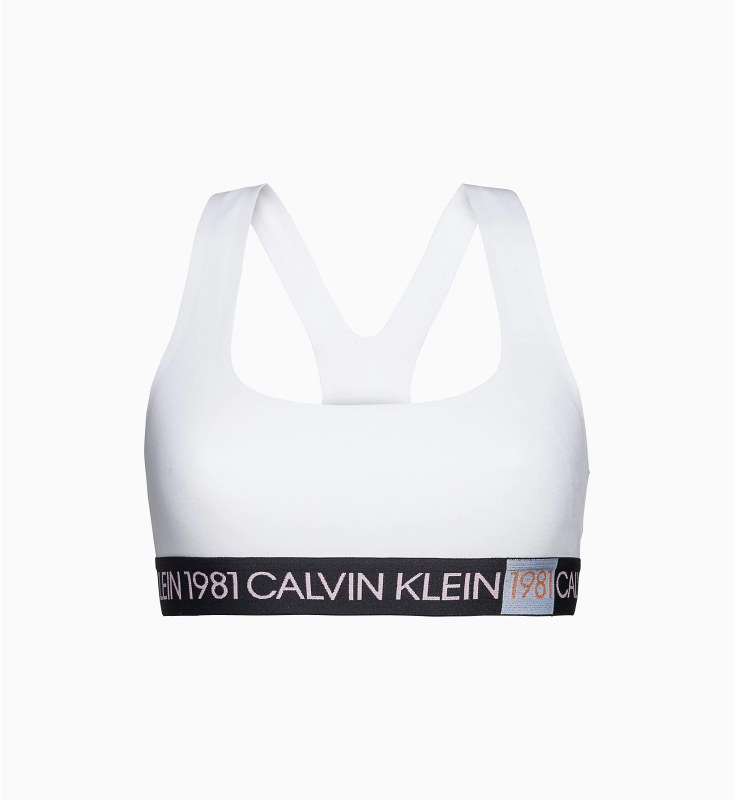 Podprsenka bez kostice model 8181540 bílá - Calvin Klein - Doplňky čepice, rukavice a šály