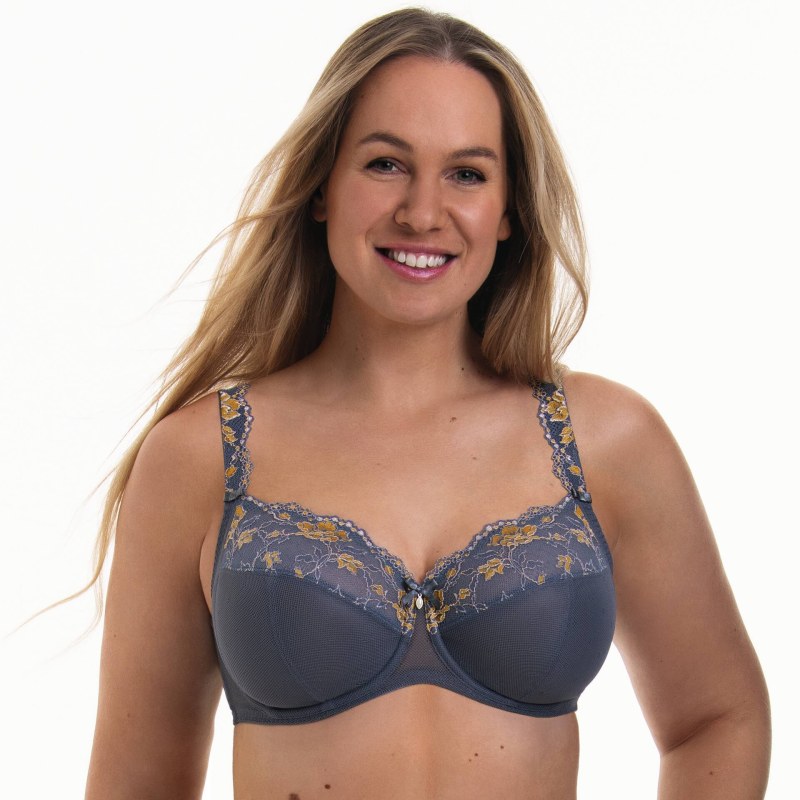 Dámská podprsenka s kosticí Colette model 20930152 sky grey - Anita Dámská podprsenka s kosticí Colette model 20930152 sky grey - Anita - spodní prádlo kalhotky