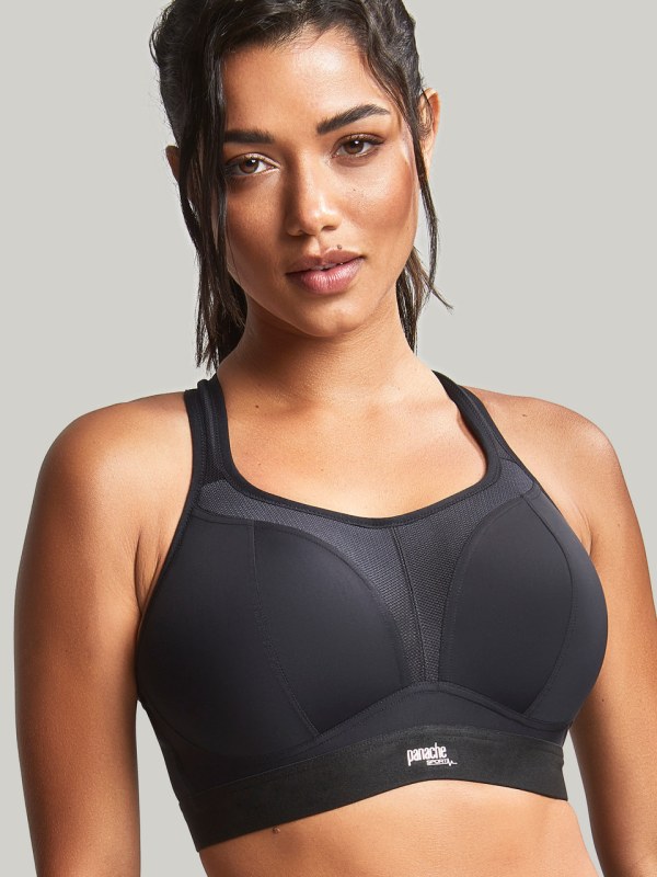 Dámská sportovní podprsenka Non Wired Sports Bra model 20584324 Černá - Panache - Dámské spodní prádlo kalhotky