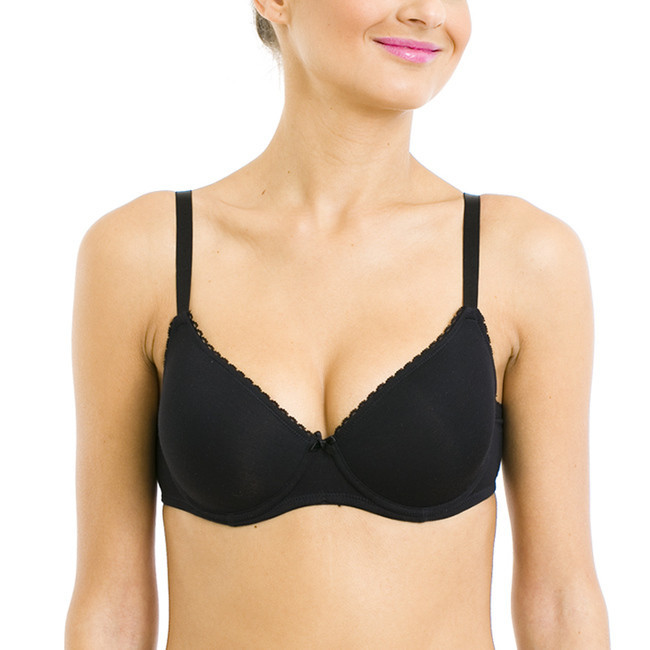 Dámská vyztužená podprsenka model 20863435 SOFT BRA černá - Bellinda - spodní prádlo kalhotky