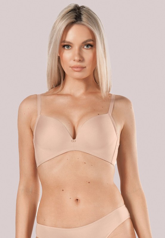 Dámská push-up podprsenka Amelia Béžová - Mefemi Dámská push-up podprsenka Amelia Béžová - Mefemi - spodní prádlo kalhotky
