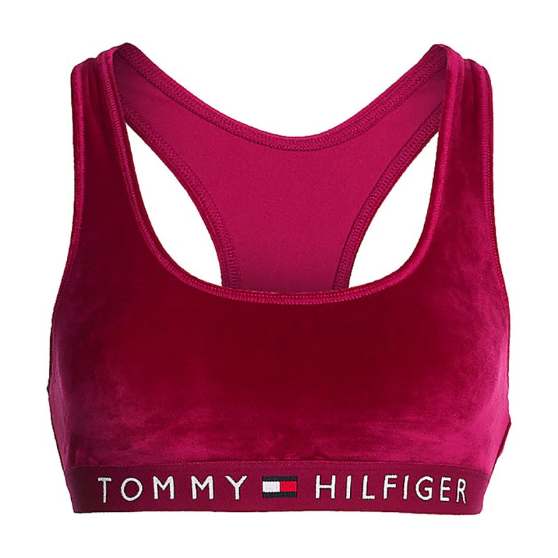 Dámská sportovní podprsenka Velour model 20946435 - Tommy Hilfiger Dámská sportovní podprsenka Velour model 20946435 - Tommy Hilfiger - spodní prádlo kalhotky