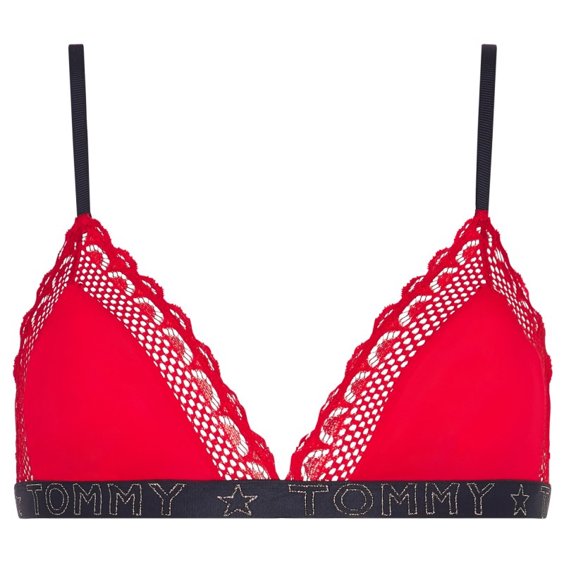 Dámská nevyztužená podprsenka Triangle Bralette Holiday UW0UW02634-XLG - Tommy Hilfiger Dámská nevyztužená podprsenka Triangle Bralette Holiday UW0UW02634-XLG - Tommy Hilfiger - spodní prádlo kalhotky