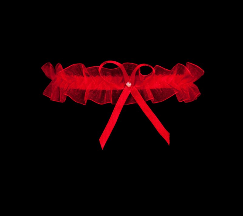 Podvazek PW-02 červená - Julimex - Doplňky čepice, rukavice a šály
