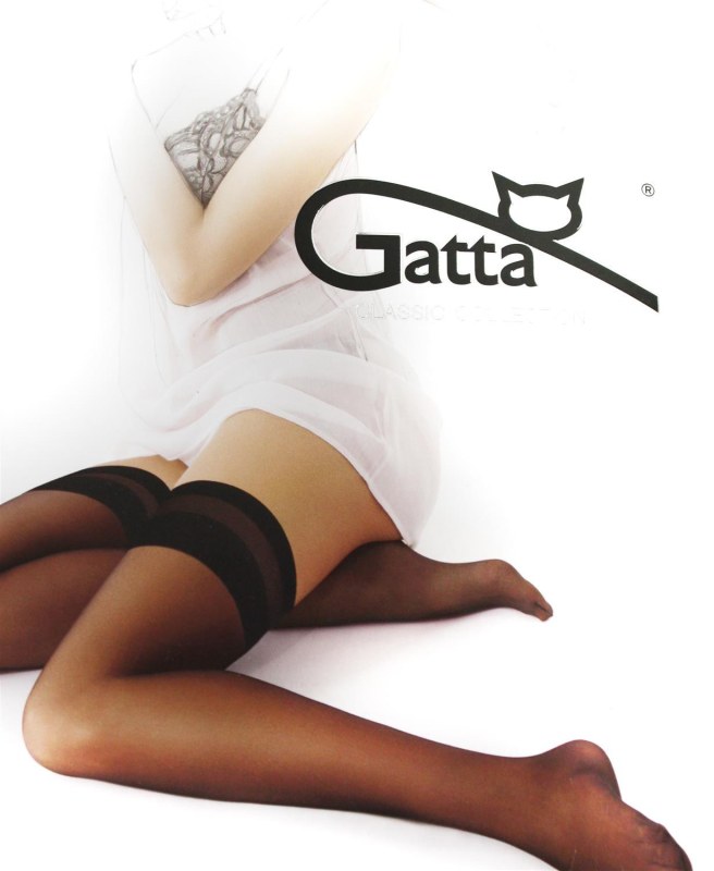 Punčochy samodržící dvoupack Stretch Jilly-Gatta - Dámské spodní prádlo punčochy