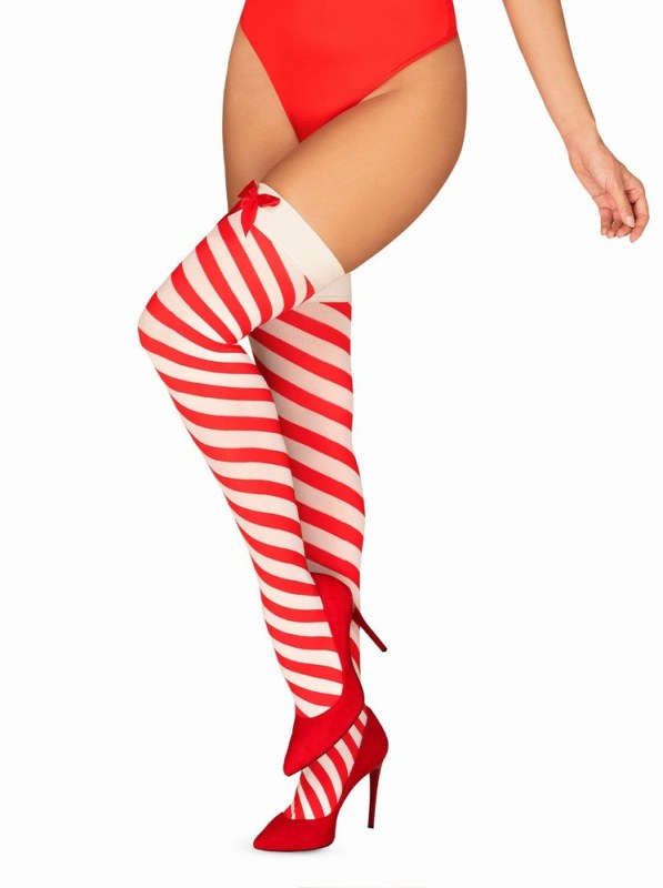 Vánoční punčochy Kissmas stockings - Obsessive - čepice, rukavice a šály