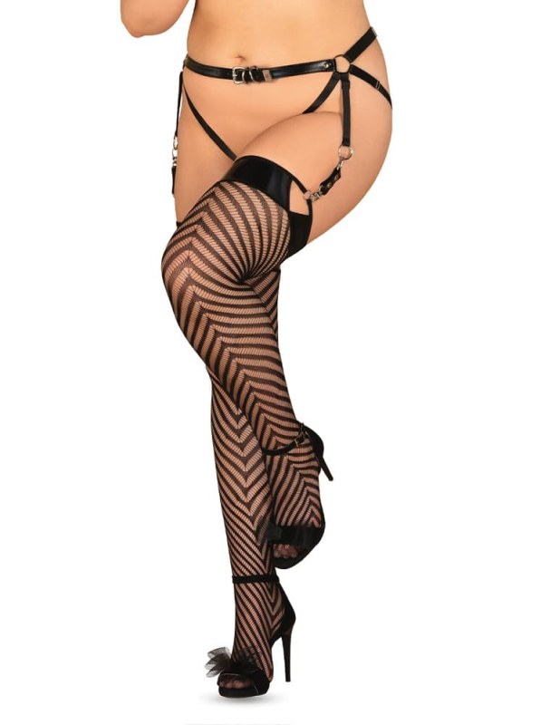 Jedinečné punčochy stockings model 16239018 - Obsessive - Doplňky čepice, rukavice a šály