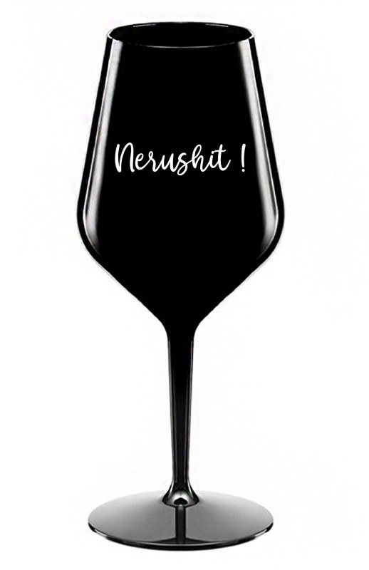 model 20648421 černá nerozbitná sklenice na víno 470 ml - Giftela