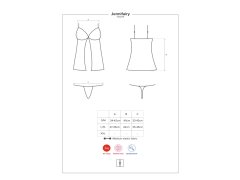 košilka babydoll model 8730479 - Obsessive 4