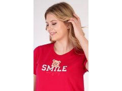 Dámská noční košile s krátkým rukávem Méďa Smile 6