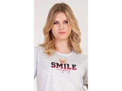 Dámská noční košile s krátkým rukávem Méďa Smile 7