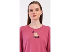 Dámské pyžamo dlouhé Pink model 22407139 - Vienetta 3
