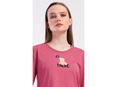 Dámské pyžamo dlouhé Pink model 22407139 - Vienetta 5