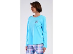 Dámské pyžamo dlouhé model 22407125 - Vienetta 8
