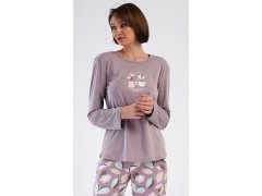 Dámské pyžamo dlouhé model 22407121 - Vienetta 4