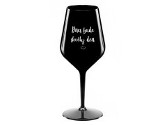 DEN černá nerozbitná sklenice na víno 470 ml model 20235474 - Giftela