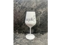 bílá nerozbitná sklenice na víno 470 ml model 20245309 - Giftela
