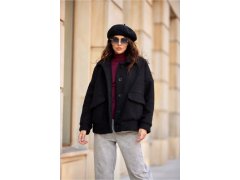 Dámská bunda KUR0027 černá - Roco Fashion
