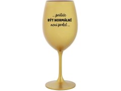 zlatá sklenice na víno 350 ml model 20223894 - Giftela
