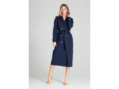 Dámský kabát model 18575083 tmavě modrý - Figl