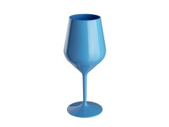 Modrá nerozbitná sklenice na víno 470 ml model 20216698 - Giftela