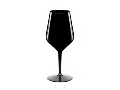 Černá nerozbitná sklenice na víno 470 ml model 20216705 - Giftela