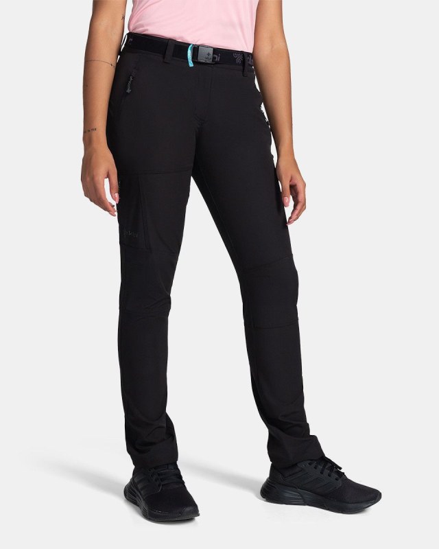 Dámské outdoorové kalhoty BELVELA-W černé - Kilpi - Dámské kalhoty