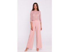 Dámský overal S381 Pudr růžová - Stylove