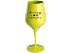 A žlutá nerozbitná sklenice na víno 470 ml model 20235471 - Giftela