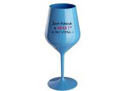 A modrá nerozbitná sklenice na víno 470 ml model 20243136 - Giftela
