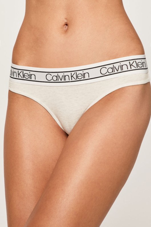 Tanga model 19405189 béžová - Calvin Klein - Dámské plavky