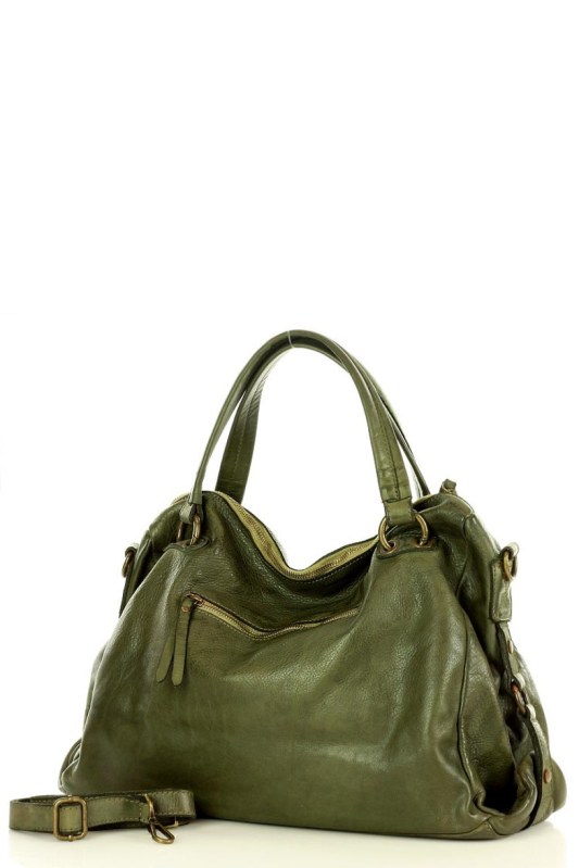 Přírodní kožená taška model 145567 - Mazzini
