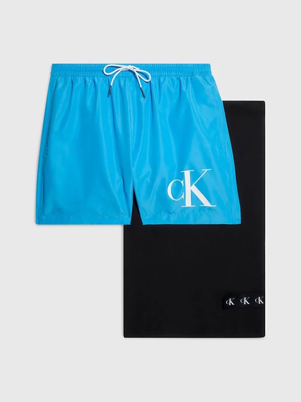 Dárkové balení plavek a BEH modrá černá model 18381960 - Calvin Klein - plavky