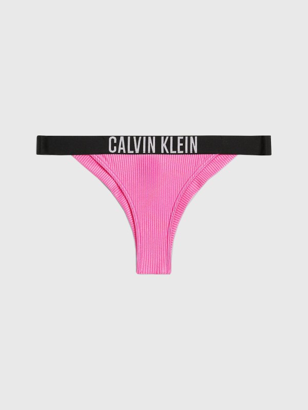 Dámské plavkové kalhotky KW0KW02392 TOZ růžové - Calvin Klein - Dámské plavky