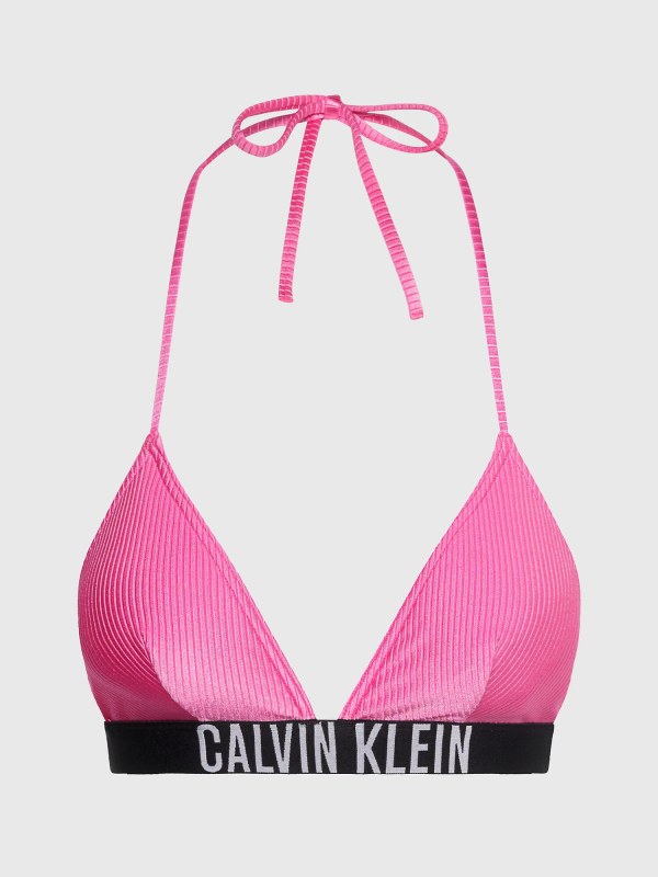Dámská plavková podprsenka KW0KW02387 TOZ růžové - Calvin Klein - Dámské plavky