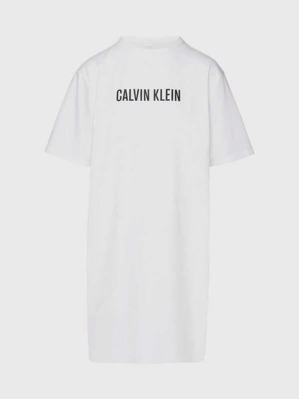 Dámská noční košile QS7126E 100 bílá - Calvin Klein - Dámské pyžama