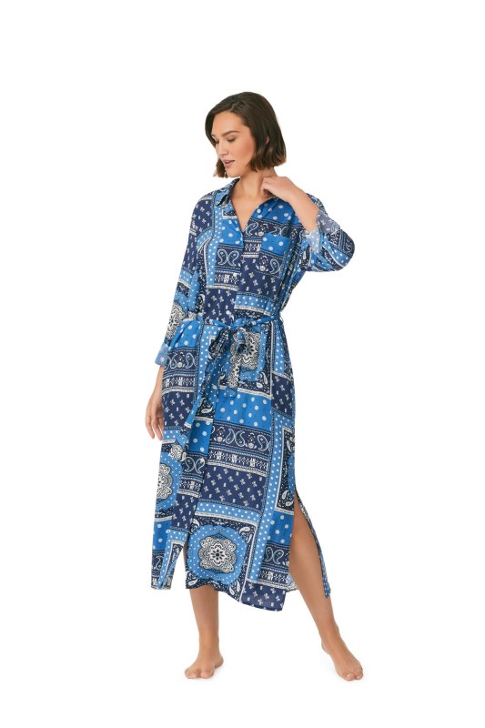 Dámská noční košile YI30015 454 modrá - DKNY - Dámské pyžama
