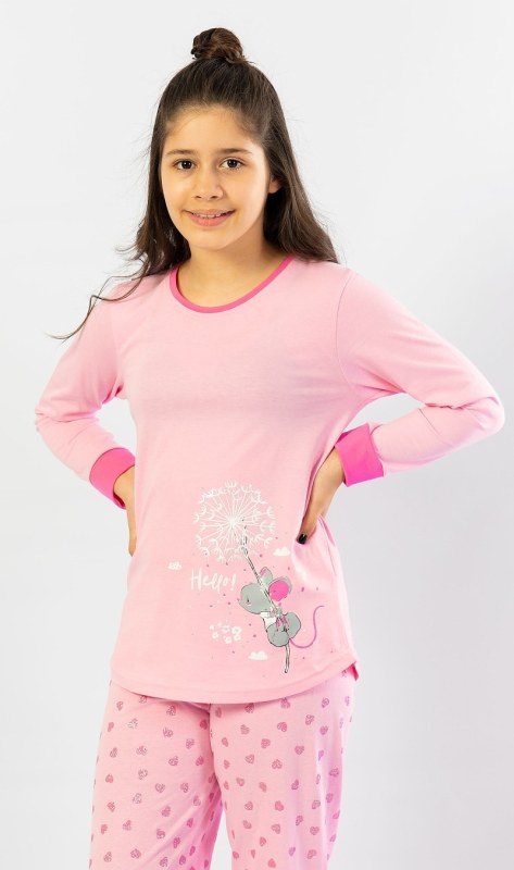 Dětské pyžamo dlouhé Malá model 15674018 - Vienetta Kids - Dámské pyžama