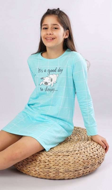 Dětská noční košile s dlouhým rukávem model 15847330 - Vienetta Secret - Dámské pyžama
