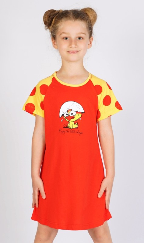 Dětská noční košile s krátkým rukávem model 15847273 - Vienetta Secret - Dámské pyžama