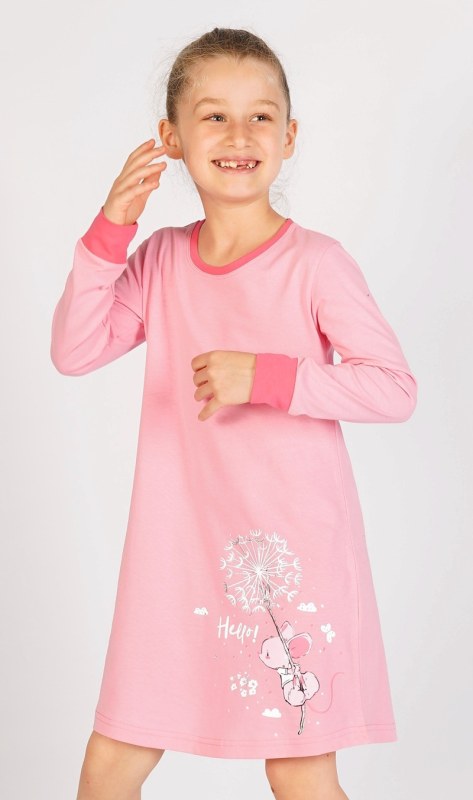 Dětská noční košile s dlouhým rukávem s model 15847260 - Vienetta Secret - Dámské pyžama
