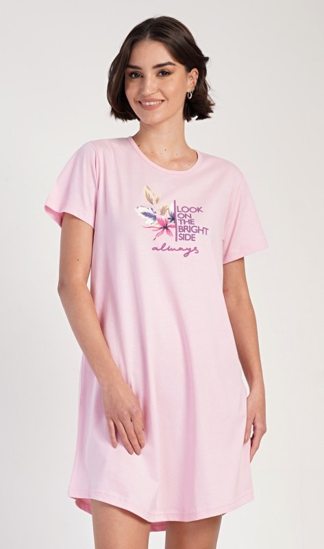 Dámská noční košile s krátkým rukávem model 20096092 - Vienetta - Dámské pyžama