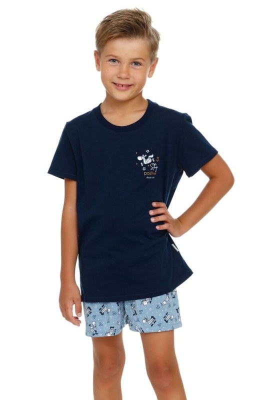 Dětské pyžamo II tmavě modré model 18366078 - DN Nightwear - Dámské pyžama