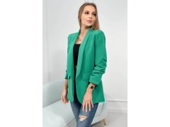 Elegantní sako s klopami zelené - Koucla