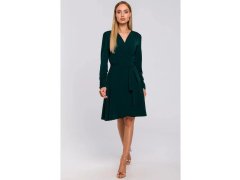 Dámské šaty model 21402155 Tmavě zelená - Moe