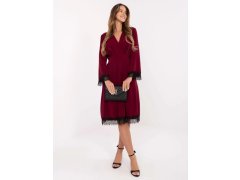 Dámské šaty model 22602778 bordó - FPrice